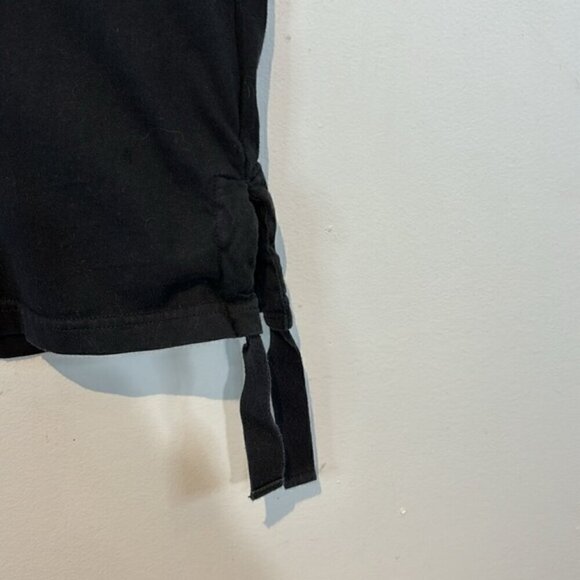 BOY London Black Tie-Waist Rose T-Shirt XS - Picture 4 of 11